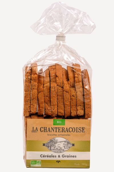 Biscottes bio aux céréales et graines - 1